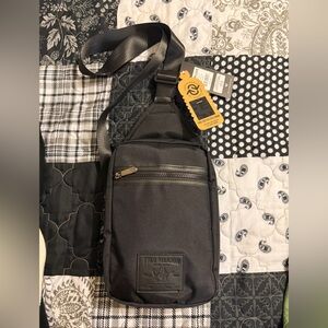 42. True Religion Black Sling Bag